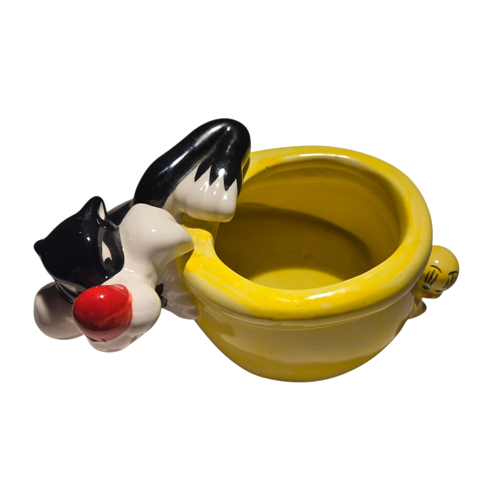 Warner Bros. Yellow and Black Sylvester Vase